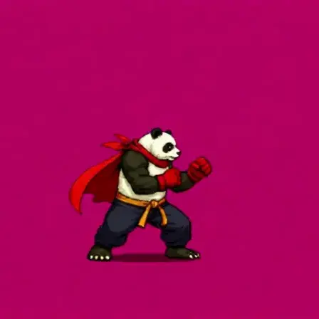 Shoryuken — AI-generated game sprite animation example