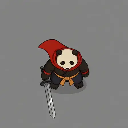 Downward Slash — AI-generated game sprite animation example