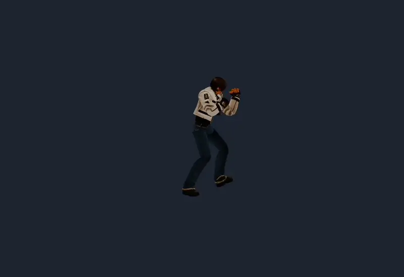 Kyo punch animation