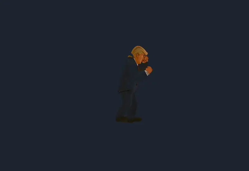 Trump punch animation