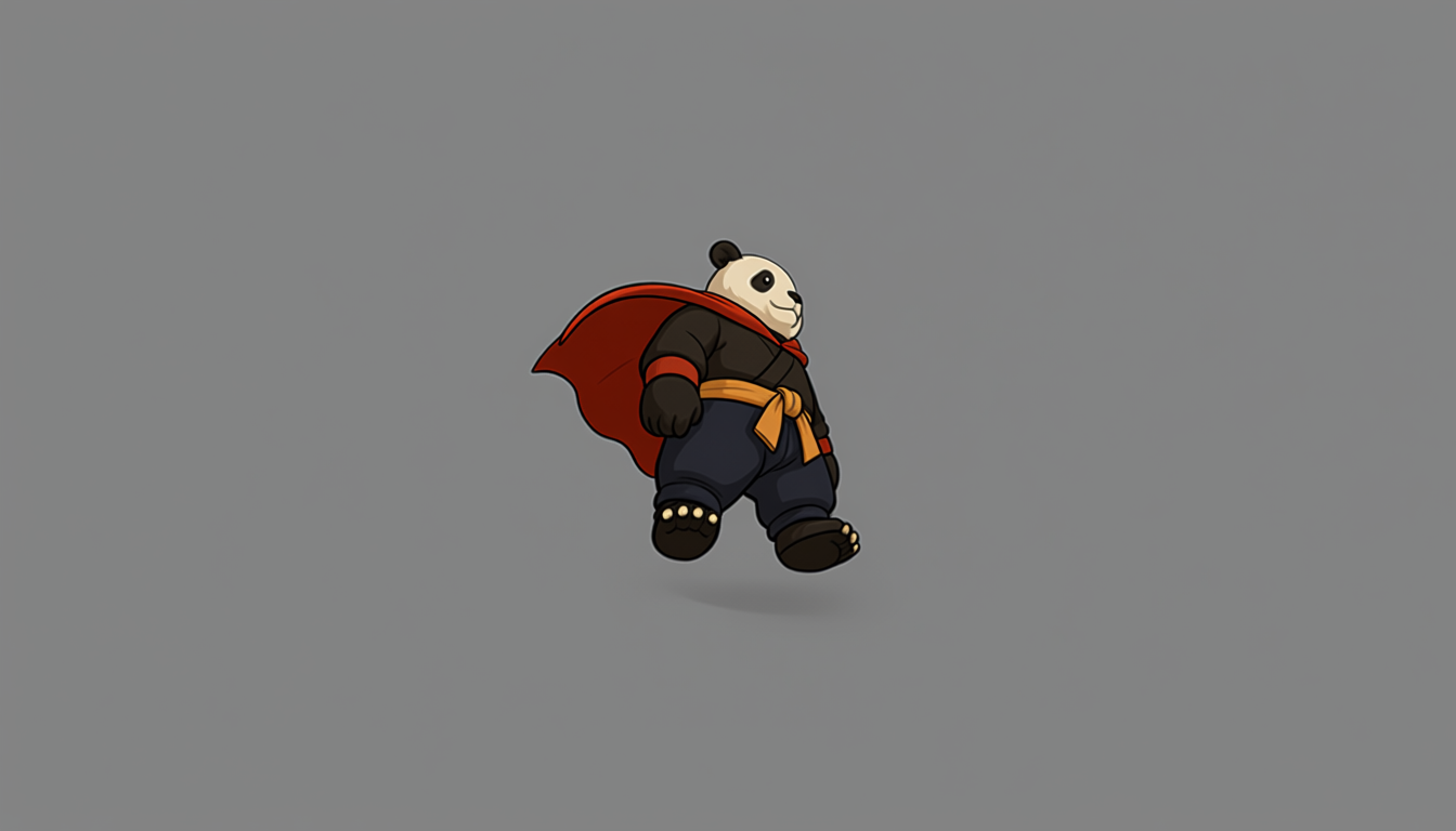 Panda rotated 40 degrees, vertical 0.4